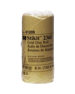 MMM1209 image(0) - DISC ROLLS-GOLD STIKIT 6" P180 75/ROLL 12/CS
