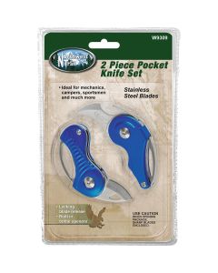 WLMW9309 image(0) - 2 pc Pocket Knife Set (Curved)