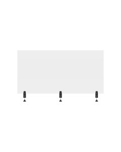 LUXDIVCL-6030C image(0) - 60" x 30" Clear Acrylic Divider w/ 3 Side Desk Cla