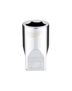 MLW45-34-9007 image(0) - Milwaukee Tool 1/4" Drive 3/8" SAE Socket with FOUR FLAT Sides