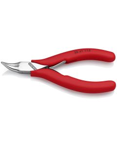 KNP3541115 image(0) - 4 1/2IN  ELECTRONICS PLIERS-ANGLED HALF-ROUND JAWS