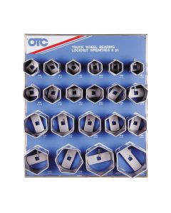 OTC9850 image(0) - 21PC Bearing Locknut Socket Display