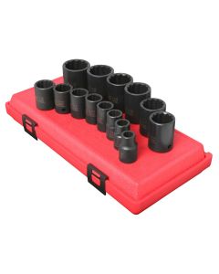 SUN2678 image(0) - SOCKET SET IMP 1/2" DR 14 PC STD SAE 12PT