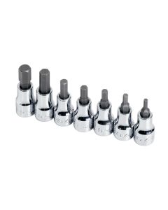 SOCKET HEX BIT SET 3/8IN. DRIVE 7PC SAE