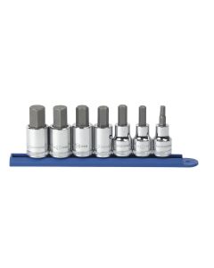 KDT80720 image(0) - 7PC 1/2" DRIVE METRIC HEX BIT SOCKET SET